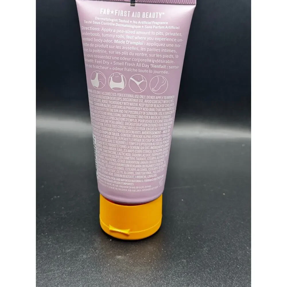 NWT First Aid Beauty Whole Body Deodorant Cream 24 Hour Odor Control 3oz